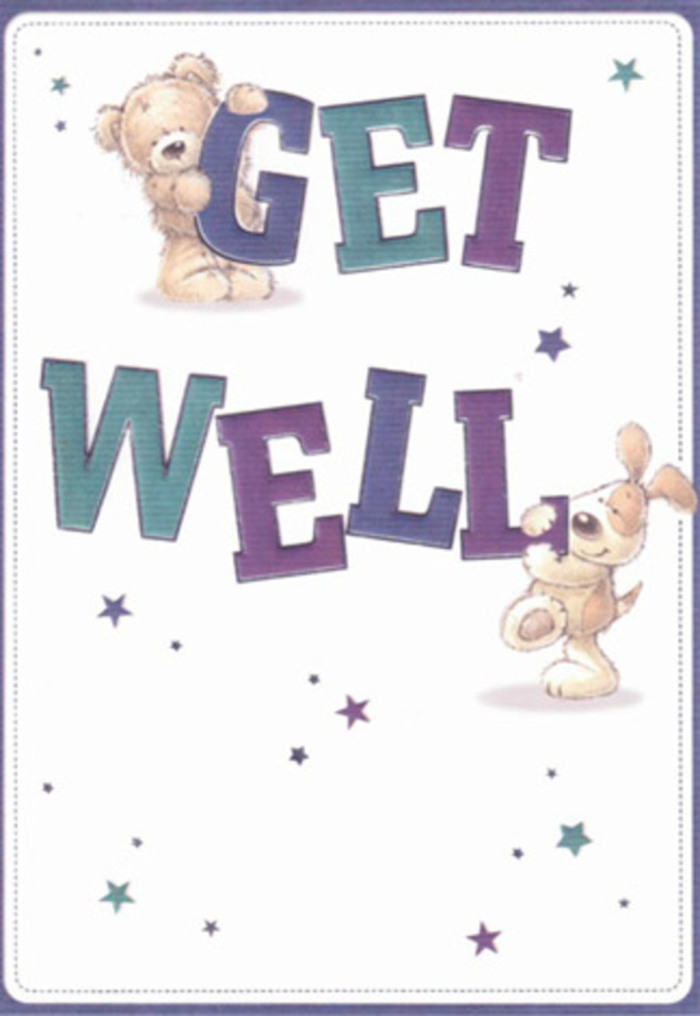 In this heartening get well scene, the distinctive charm of Westcombe Park comes alive through the joyful teamwork of a teddy bear and floppy-eared puppy. The pair are wonderfully illustrated-soft fur and lively eyes shining with warmth-as they support and interact with vivid, oversized letters in dramatic indigo and soothing teal. Each letter seems weightless, almost floating above a pristine cream canvas, while playful stars shimmer throughout the background, like good wishes scattered throughout the peaceful lanes near Westcombe Hill station. The composition evokes the tender, hands-on detail of a bespoke bouquet crafted in the local shop, each element thoughtfully placed to bring optimism. The tactile textures-the plushness of the bear, the velvety puppy's coat-invite you to imagine the calming embrace of both card and fresh flowers delivered nearby. This card is more than a greeting; it's a visual expression of the spirit of care and neighbourliness found in Westcombe Park, radiating gentle encouragement for anyone in need of a comforting gesture.